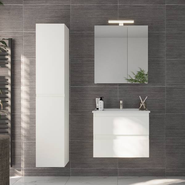 Spiegelkast met verlichting Boncsos wit