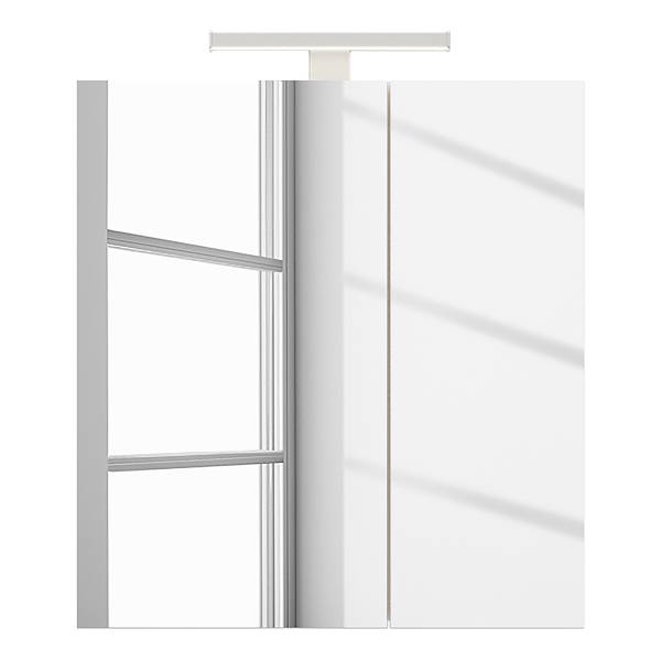Spiegelkast met verlichting Boncsos wit