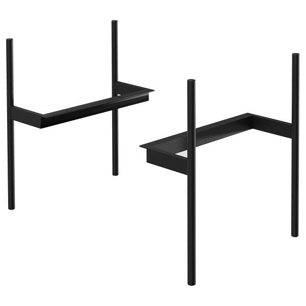 Set di piedi Balatoni Metallo - Nero opaco