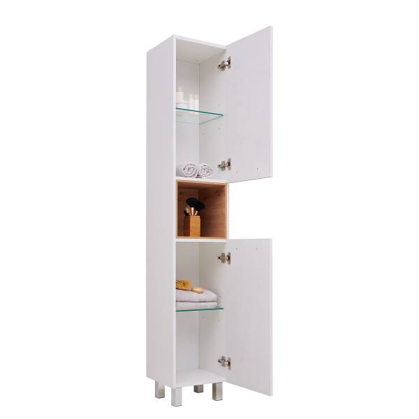 Hochschrank Vastag Hochglanz Weiß