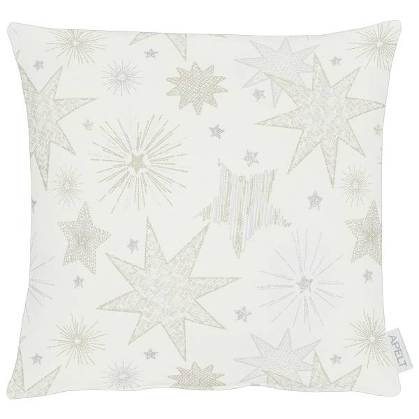 Federa per cuscino 3755 tessuto misto - Bianco/Dorato