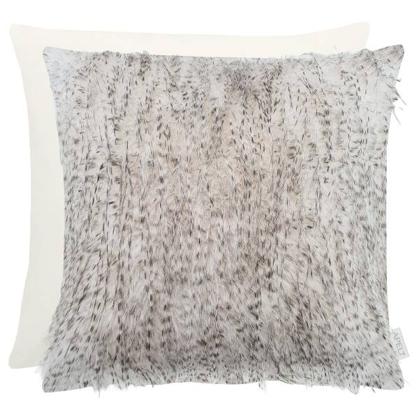 Federa per cuscino Melina Pelliccia sintetica - Bianco / Naturale