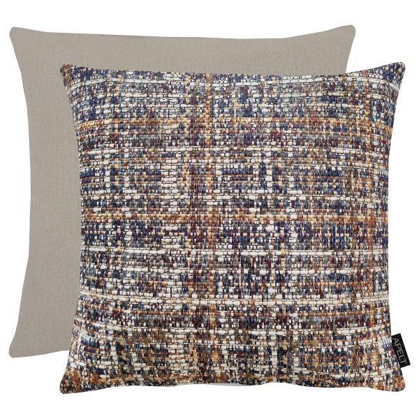 Dekokissen Chalet Jacquard-Gewebe - Grau / Terrakotta - 45 x 45 cm