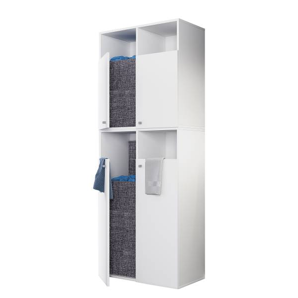 Hochschrank Dreso Weiß - Breite: 80 cm
