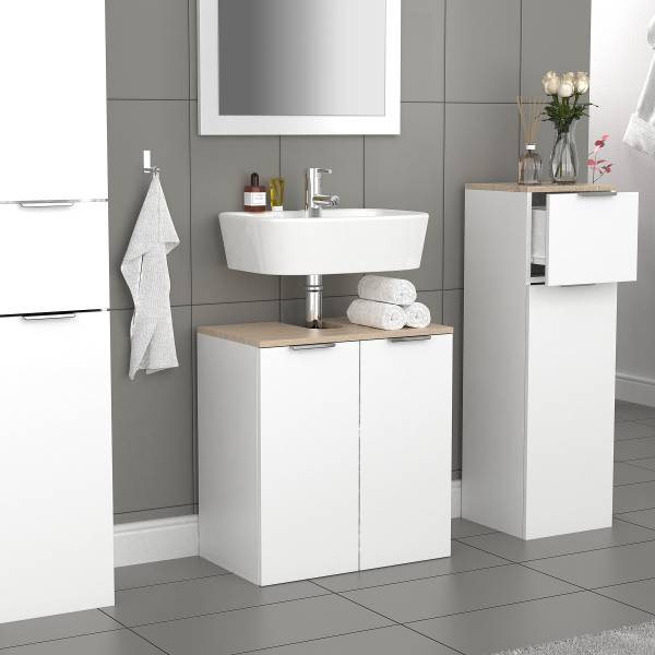 Waschbeckenunterschrank Donali Eiche Sonoma Dekor