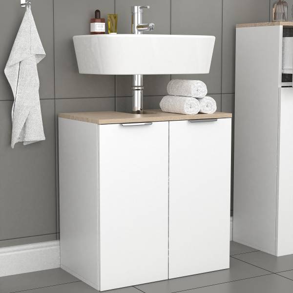 Waschbeckenunterschrank Donali Eiche Sonoma Dekor