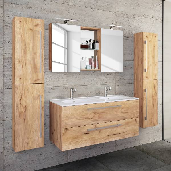 Salle de bain Budasi - 4 élém. Imitation chêne