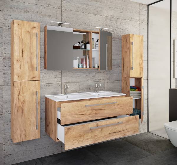 Salle de bain Budasi - 4 élém. Imitation chêne