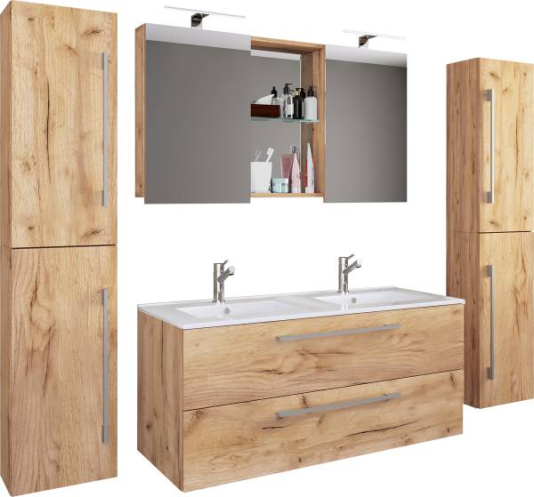 Salle de bain Budasi - 4 élém. Imitation chêne