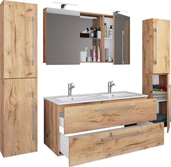 Salle de bain Budasi - 4 élém. Imitation chêne
