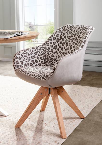 Set di 2 sedie girevoli VUCA leo / beige