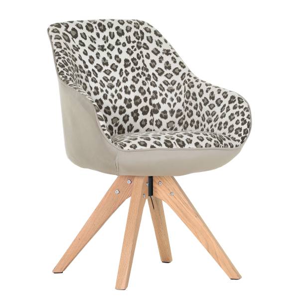 Set di 2 sedie girevoli VUCA leo / beige