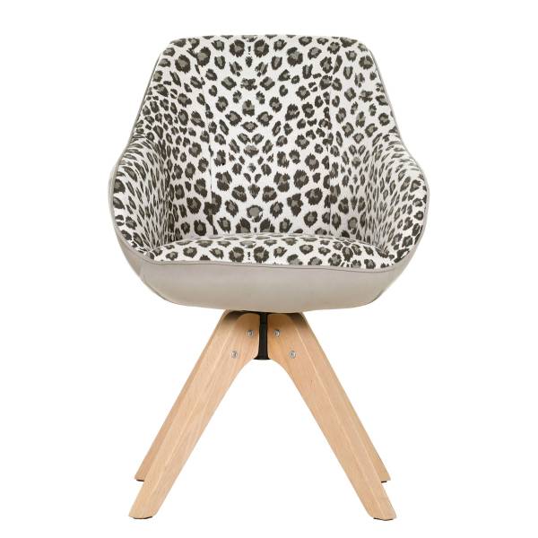 Set di 2 sedie girevoli VUCA leo / beige