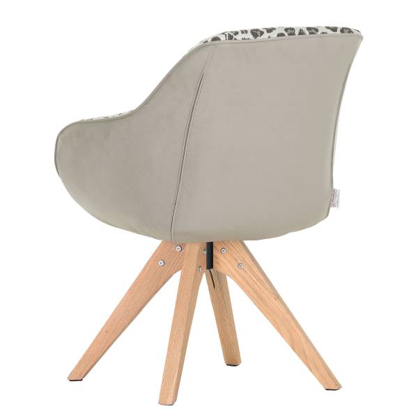 Set di 2 sedie girevoli VUCA leo / beige
