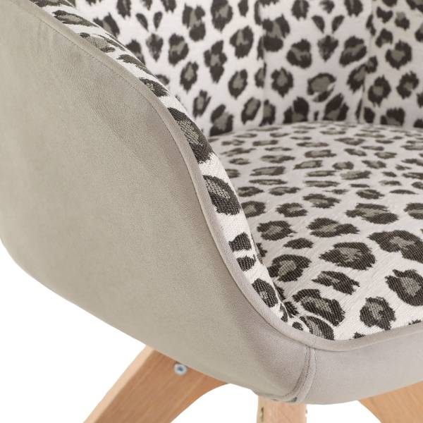 Set di 2 sedie girevoli VUCA leo / beige