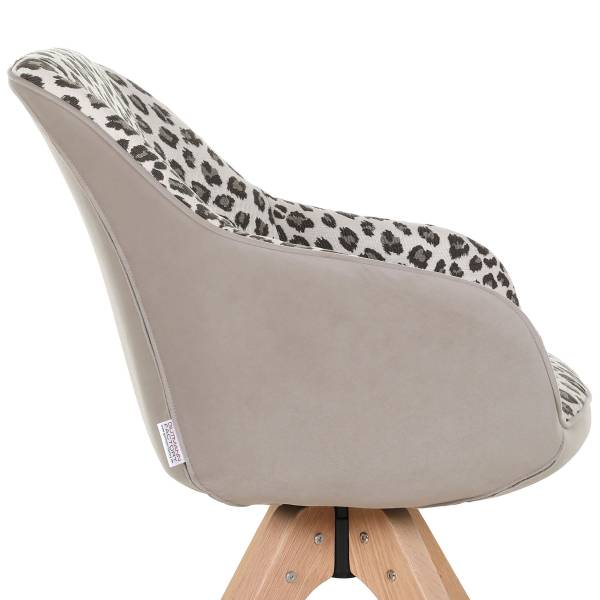Set di 2 sedie girevoli VUCA leo / beige