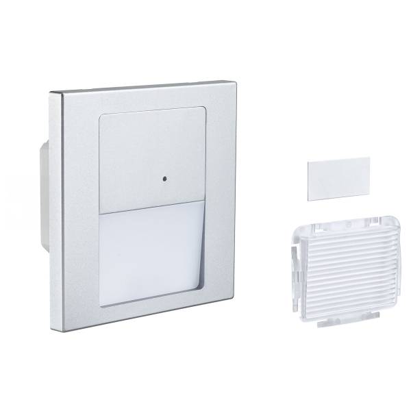 LED-Einbauleuchte Tsaro mit Sensor Kunststoff - Chrom