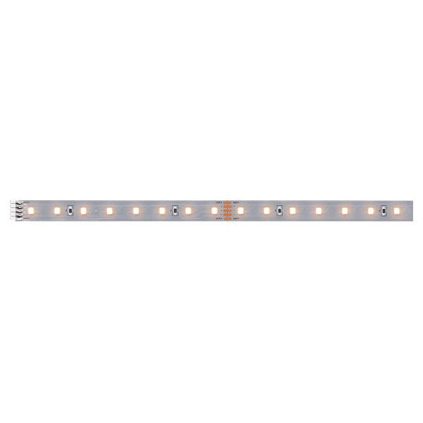 LED-Strip MaxLED 500 Kunststoff - Silber - Breite: 100 cm - 1er Set - Warmweiß