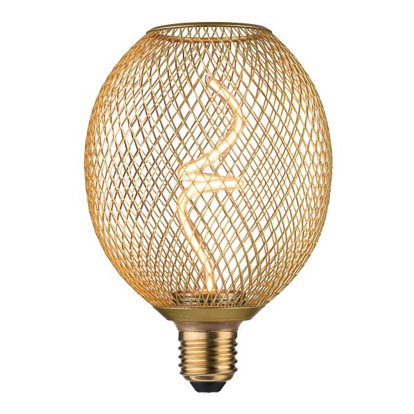 LED-Leuchtmittel Metallic Glow Typ A Stahl - Messing