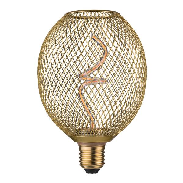 LED-Leuchtmittel Metallic Glow Typ A Stahl - Messing