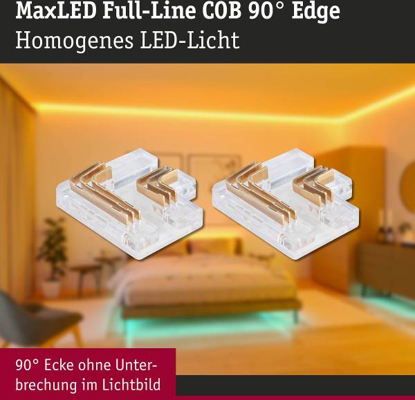 Verbindungsecken MaxLED 2er-Set Kunststoff - Transparent
