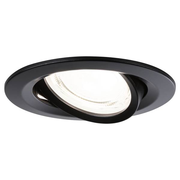Einbauleuchte Nova Coin Aluminium - Schwarz - 3er Set - Universalweiß