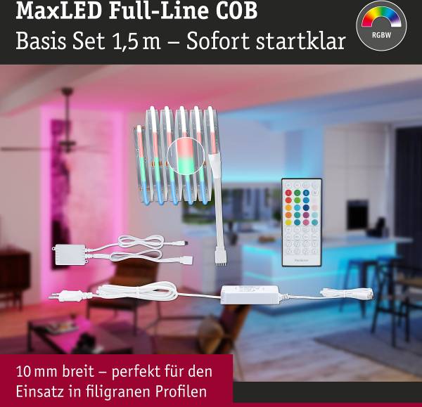 LED-Strip MaxLED 500 RGB Kunststoff - Silber - Breite: 150 cm - 4er Set