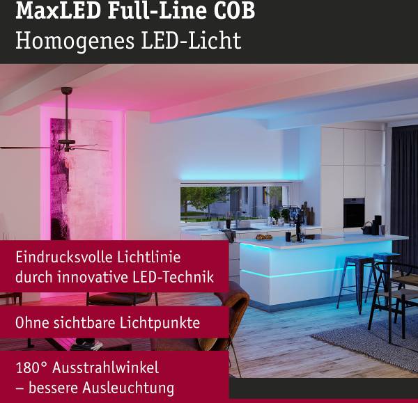 LED-Strip MaxLED 500 RGB Kunststoff - Silber - Breite: 150 cm - 4er Set