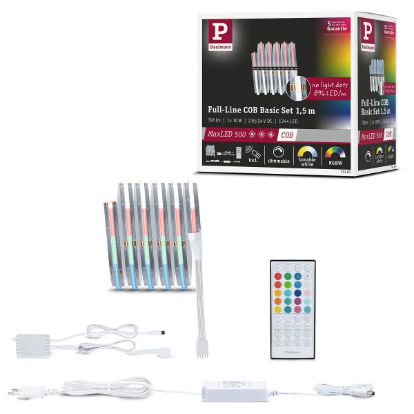 LED-Strip MaxLED 500 RGB Kunststoff - Silber - Breite: 150 cm - 4er Set