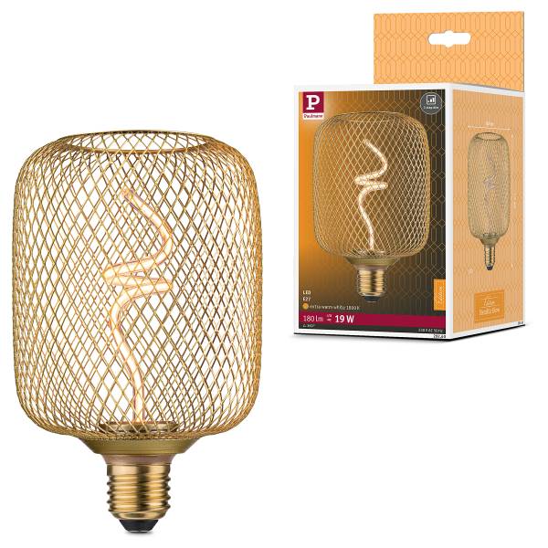 LED-Leuchtmittel Metallic Glow Typ B Stahl - Messing