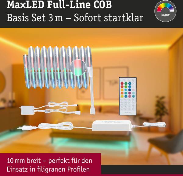 LED-Strip MaxLED 1000 RGB Kunststoff - Silber - Breite: 300 cm - 4er Set