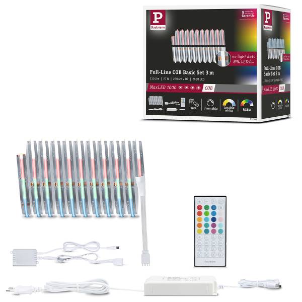 LED-Strip MaxLED 1000 RGB Kunststoff - Silber - Breite: 300 cm - 4er Set