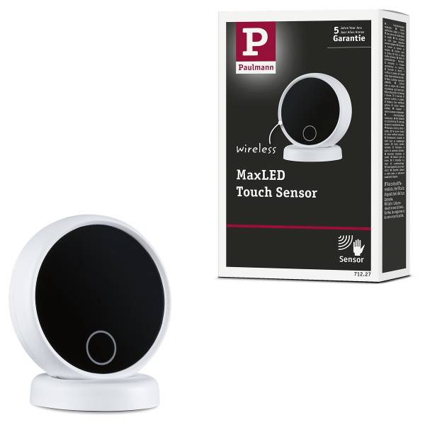 Interrupteur tactile MaxLED Plastique blanc / noir