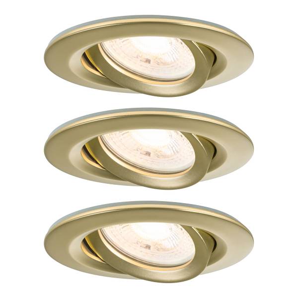Einbauleuchte Nova Plus Dim Aluminium - Gold - 3er Set