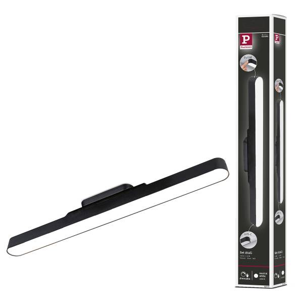 LED-Möbelleuchte Atali Kunststoff - Schwarz