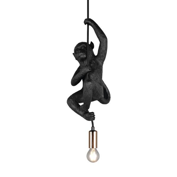 Hanglamp Fips kunsthars - 1-lichts - zwart