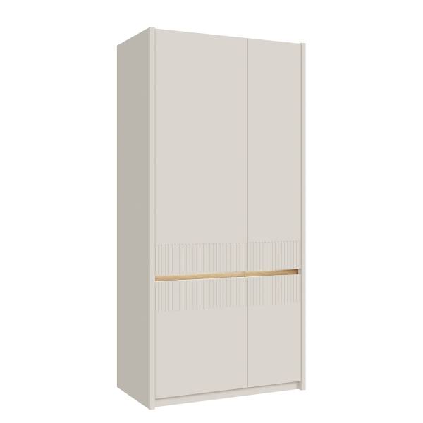 Beleuchteter Garderobenschrank Labuho Eiche Mauvella Dekor / Kaschmir