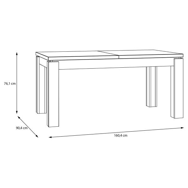 Ausziehbarer Esstisch Labuho Eiche Mauvella Dekor / Kaschmir
