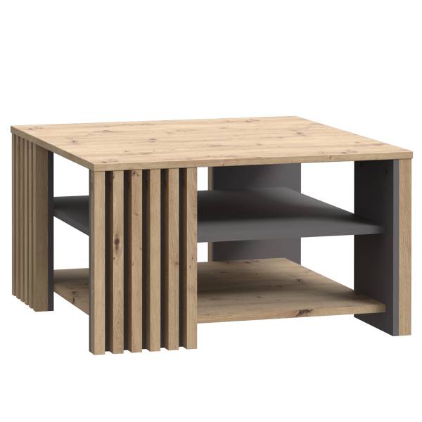 Tavolino da salotto Kitugu Effetto rovere / grigio