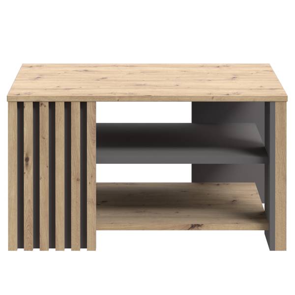 Tavolino da salotto Kitugu Effetto rovere / grigio