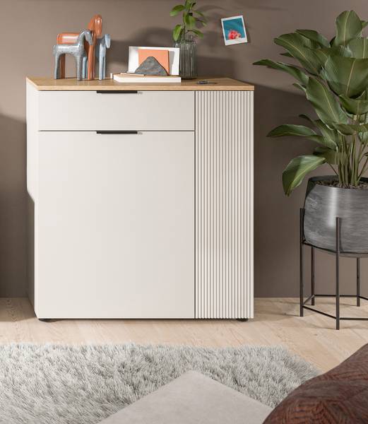 Kommode Slide Kaschmir / Eiche Evoke Dekor