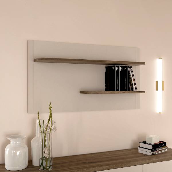 Wandregal Melima Kaschmir / Eiche Dunkel Dekor