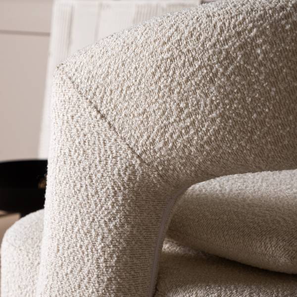 Loungefauteuil Laurel wit