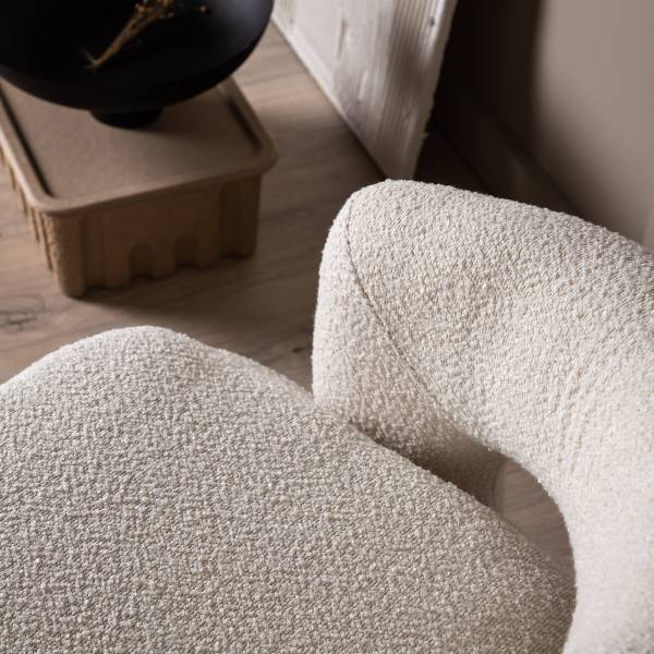 Loungefauteuil Laurel wit