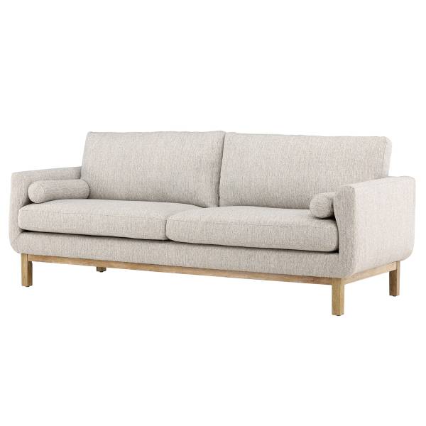 3-Sitzer Sofa Olympos Beige - Webstoff - 214 x 90 x 88 cm