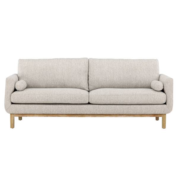 3-Sitzer Sofa Olympos Beige - Webstoff - 214 x 90 x 88 cm