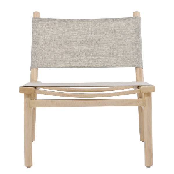 Loungesessel Millo Beige - Webstoff - 65 x 70 x 68 cm