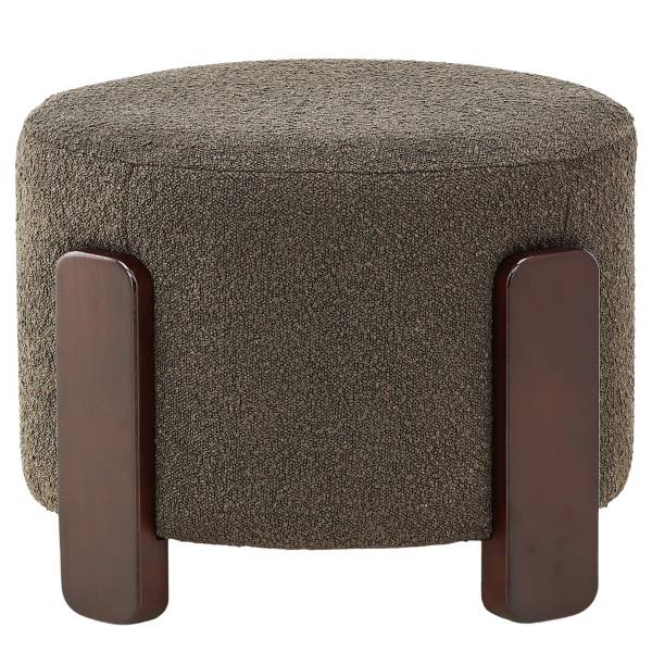 Pouf Coffey Gris - Bouclé