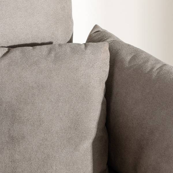Loungefauteuil Madrid grijs - bouclé - staal - 96 x 93 x 85 cm