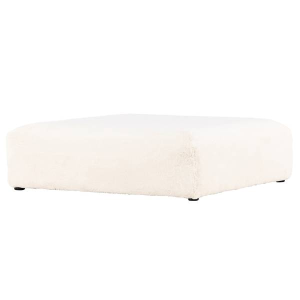 Poggiapiedi Davie Beige - Peluche - 100 x 30 x 100 cm